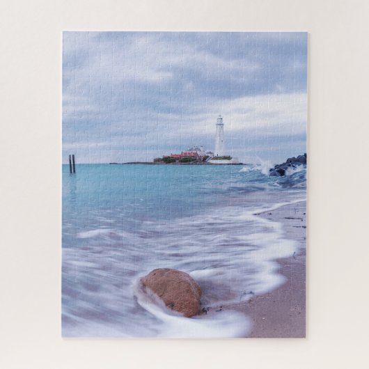 St Mary's Lighthouse Whitley Bay Verenigd Koninkri Legpuzzel (Verticaal)