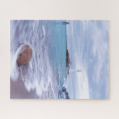 St Mary's Lighthouse Whitley Bay Verenigd Koninkri Legpuzzel (Horizontaal)