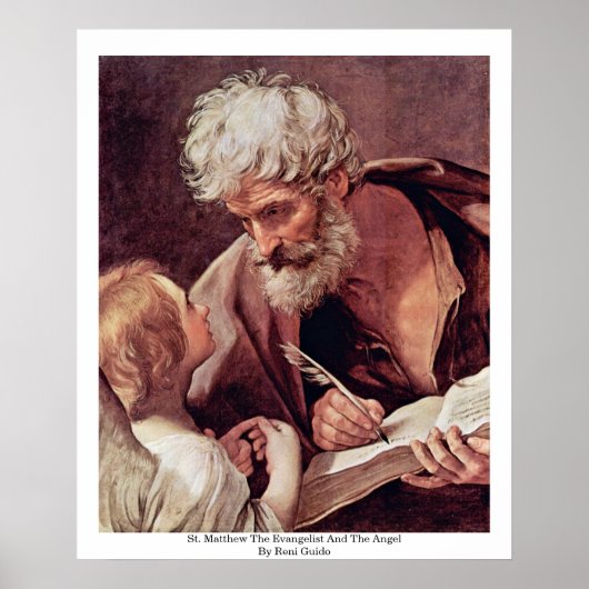 St. Matthew de Evangelist en de Angel Poster (Voorkant)