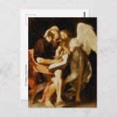 St. Matthew en de Engel van het Briefkaart Caravag (Voorkant / Achterkant)