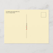 St. Matthew the Apostle (RLS 10) Briefkaart (Achterkant)