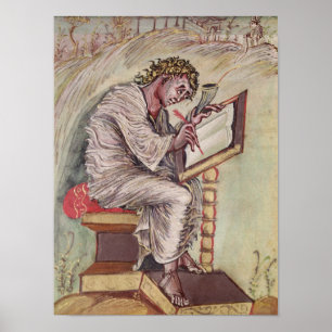 St. Matthew, van de Ebbo Gospels Poster
