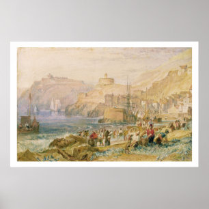 St. Mawes, Cornwall, c.1823 (m/c op papier) Poster