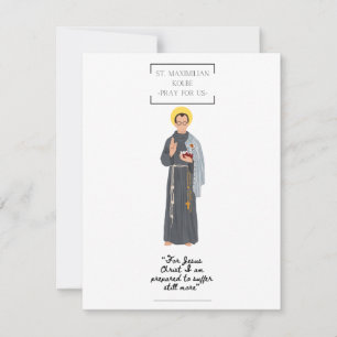 St. Maximilian Kolbe Flat Wenskaart