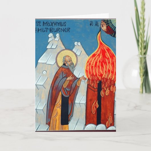 St. Maximus de Brander van de Hut Kaart (Voorkant)