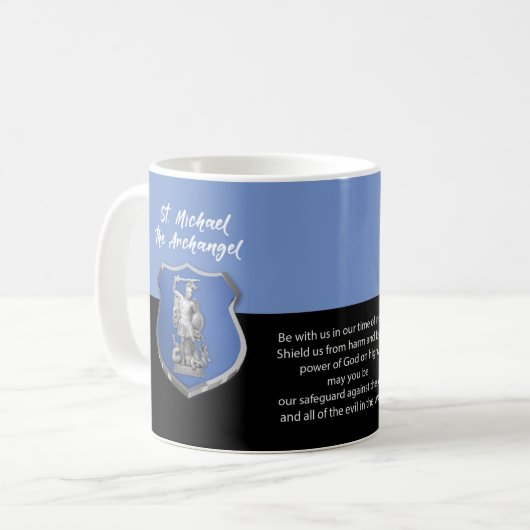 St. Michaël Aartsengel Gebed Denk Aan Jou Koffiemok (Voorkant links)