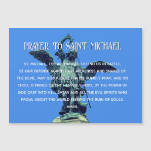 St Michael Aartsengel Gebed Magnetische kaart