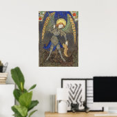 St. MICHAEL AARTSENGEL MET DUIVEL Poster (Thuiskantoor)