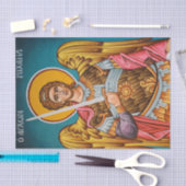 St. Michael aartsengel orthodox Christelijk icoon Tissuepapier (Craft)