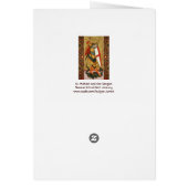 St. Michael Archangel en Dragon Sienese Prayer (Achterkant)