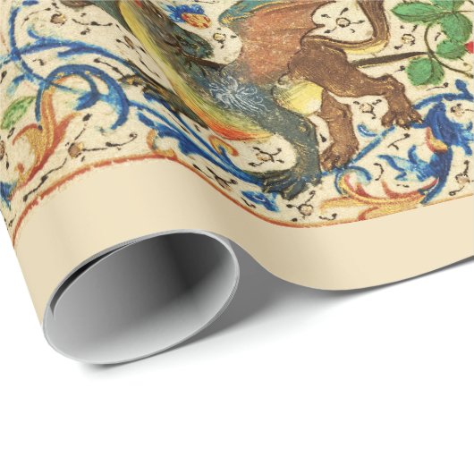 ST. MICHAEL ARCHANGEL EN DRAGON Vlaams Miniatuur Cadeaupapier (Rol Hoek)