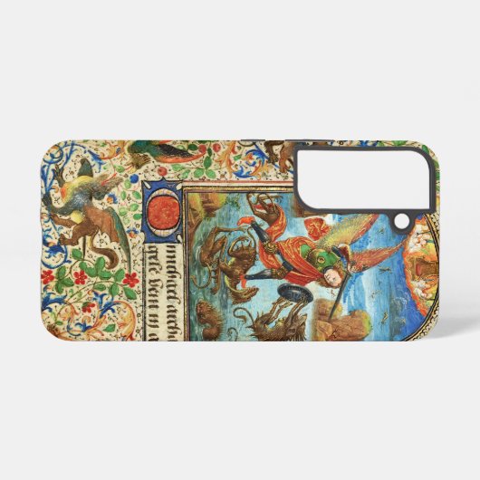 ST. MICHAEL ARCHANGEL EN DRAGON Vlaams Miniatuur Samsung Galaxy Hoesje (Achterkant horizontaal)