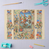 ST. MICHAEL ARCHANGEL EN DRAGON Vlaams Miniatuur Tissuepapier (Craft)