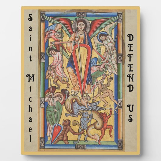 St Michael Archangel Fotoplaat (Voorkant)