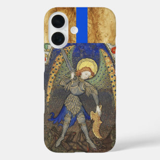 St. Michael Archangel met Devil iPhone 16 Hoesje