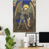 St. MICHAEL ARCHANGEL MET DEVIL Poster (Thuiskantoor)