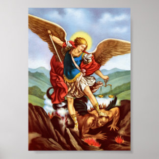 St. Michael Archangel San Miguel Arcangel Poster