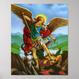 St. Michael Archangel San Miguel Arcangel Print