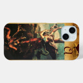 St. MICHAEL ARCHANGEL VANGUISHING SATAN Monogram Case-Mate iPhone Case (Achterkant (horizontaal))