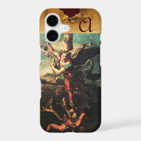 St MICHAEL ARCHANGEL VANGUISHING SATAN Monogramme