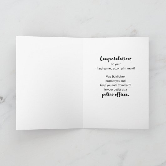 St. Michael Blessings aan New State Trooper Kaart (Binnen)