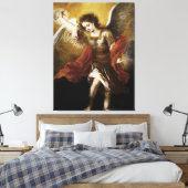 St Michael by Murillo Canvas Afdruk (Insitu (Slaapkamer))