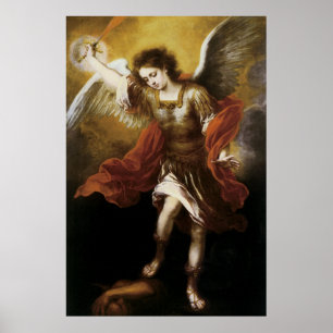St Michael by Murillo Poster