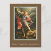 St. Michael dank u medeleven condoleances Informatiekaartje (Voorkant)