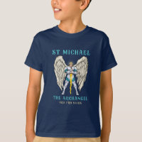 St Michael De Aartsengel Katholieke Gebed Kids T-s