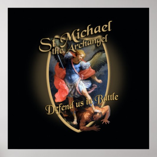 ST MICHAEL DE ARCHANGEL DEFEND ONS IN BATTLE POSTER (Voorkant)
