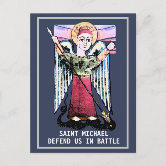 St Michael defend us Briefkaart (Voorkant)