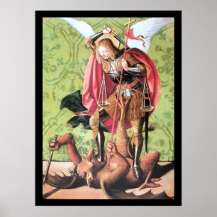 ST. MICHAEL, DRACHT EN RECHTVAARDIGHEID POSTER