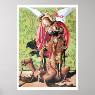 ST. MICHAEL, DRACHT EN RECHTVAARDIGHEID POSTER