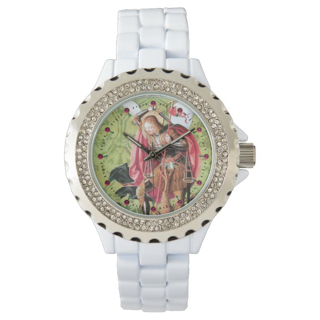 ST. MICHAEL , DRAGON EN JUSTITIE HORLOGE (Voorkant)