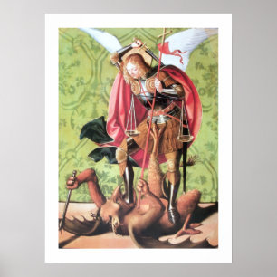 ST. MICHAEL , DRAGON EN JUSTITIE POSTER