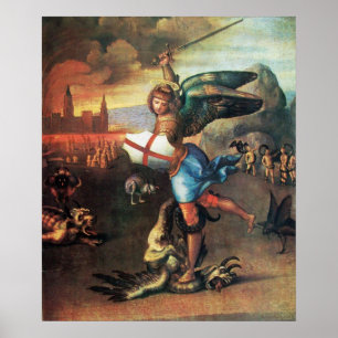 St. MICHAEL EN DE DRACHT Poster
