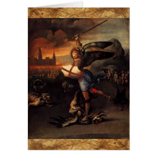 St.Michael en Dragon Prayer (Voorkant)
