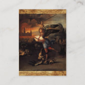 St. Michael en Dragon Visitekaartje (Achterkant)