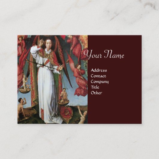 ST. MICHAEL IN HET LAATSTE ARREST VISITEKAARTJE (Voorkant)