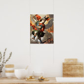 St Michael l'Archange 3 Ange Poster Imprimer (Cuisine)