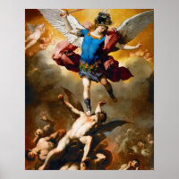 St Michael l'archange Protecteur du mal Poster