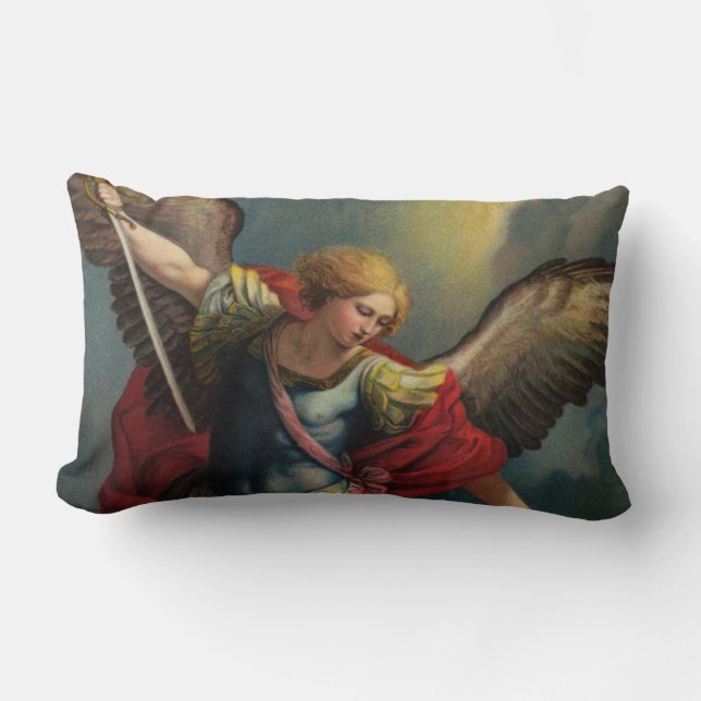 St. Michael l'Archangel Lumbar Coussin (Recto)