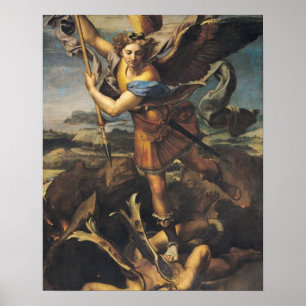 St. Michael Overweldigend the Demon, 1518 Poster