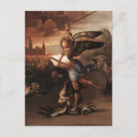 St. Michael par Raphael Carte postale