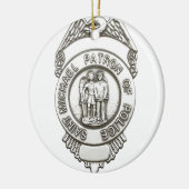 St. Michael Patrol Saint of Police Keramisch Ornament (Links)
