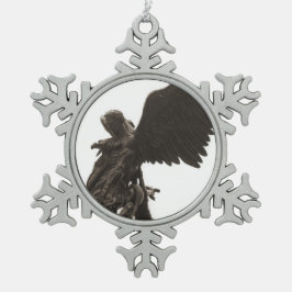 St. Michael Pewter Onrament Tin Sneeuwvlok Ornament