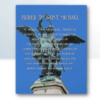 St. Michael Prayer easel tafelblad Plaque