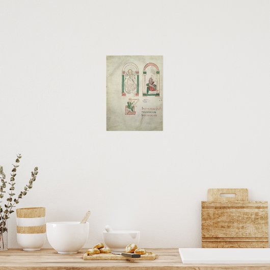 St. Michael, St. Augustine en St. David Poster (Keuken)