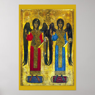 St Michael & St Gabriel Archangel icône 01B Poster