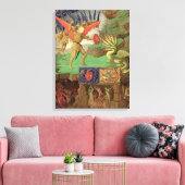 St. Michael Sting the Dragon Canvas Afdruk (Insitu (Woonkamer))